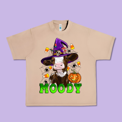 Moody Cow Urban Heavy Tee Designed By Artiststas