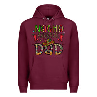 Burgundy nacho average dad Premium Hoodie - CowhideDigitalArt