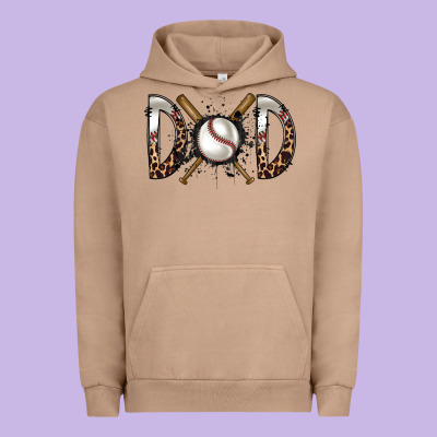 Dad Baseball Urban Hoodie Designed By Racoondesign