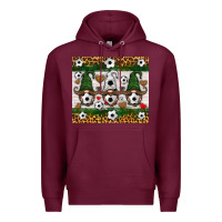 Burgundy soccer gnome Premium Hoodie - HRA Design Shop