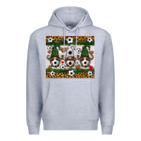 Heather Grey soccer gnome Premium Hoodie - HRA Design Shop