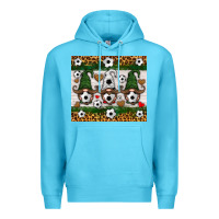 Ocean Blue soccer gnome Premium Hoodie - HRA Design Shop