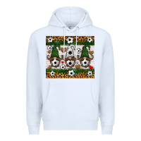 White soccer gnome Premium Hoodie - HRA Design Shop