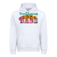 White small business babe Urban Hoodie - HRA Design Shop