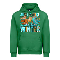 Emerald just a girl who loves winter Urban Hoodie - FaDigitalArtStudio