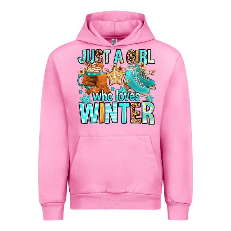 Just A Girl Who Loves Winter Urban Hoodie by FaDigitalArtStudio | Teevron