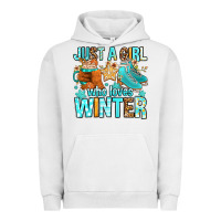 Pigment Lunar Rock just a girl who loves winter Urban Hoodie - FaDigitalArtStudio
