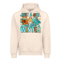 Sandshell just a girl who loves winter Urban Hoodie - FaDigitalArtStudio