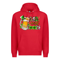 Red bad and boozy Premium Hoodie - RacoonDesign