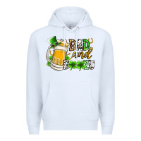 White bad and boozy Premium Hoodie - RacoonDesign