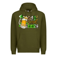 Army Green bad and boozy Premium Hoodie - RacoonDesign