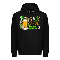 Black bad and boozy Premium Hoodie - RacoonDesign