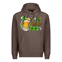 Coffee bad and boozy Premium Hoodie - RacoonDesign