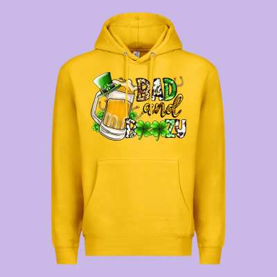 Bad And Boozy Premium Hoodie Designed By Racoondesign
