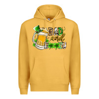 Mustard bad and boozy Premium Hoodie - RacoonDesign