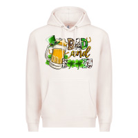 Pale Pink bad and boozy Premium Hoodie - RacoonDesign