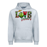 Heather Grey love summer Urban Hoodie - CowhideDigitalArt