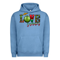 Pigment Pebble Blue love summer Urban Hoodie - CowhideDigitalArt