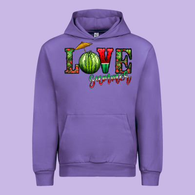 Love Summer Urban Hoodie Designed By Cowhidedigitalart