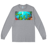 Heather Grey lobster license plate Long Sleeve Tee - BarkalooDesign