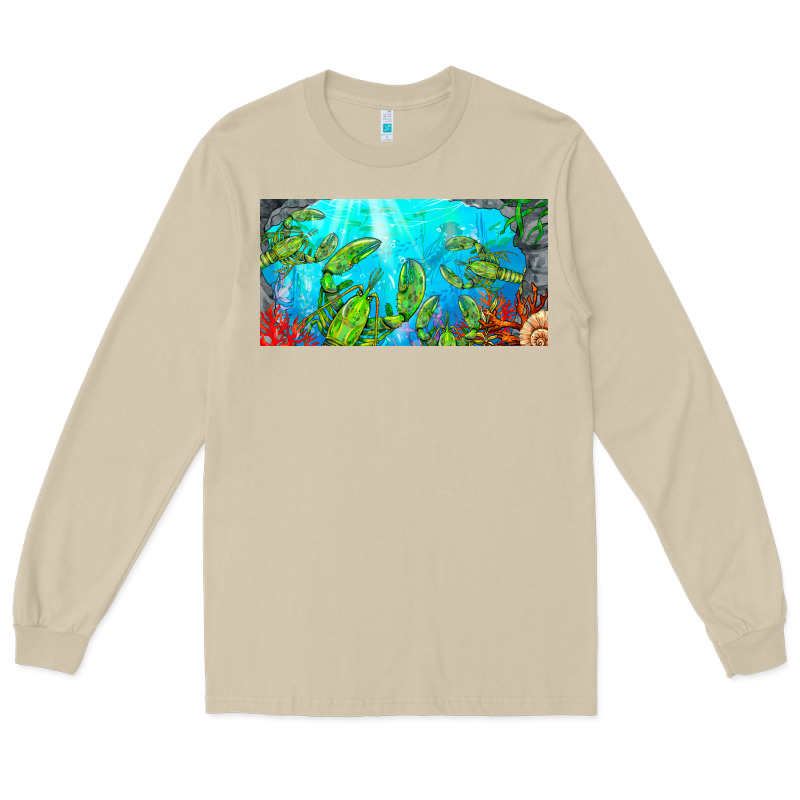 Lobster License Plate Long Sleeve Tee by BarkalooDesign | Teevron