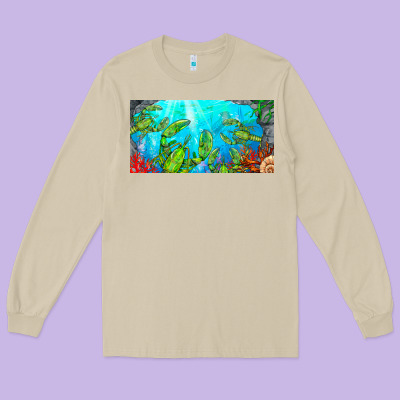 Lobster License Plate Long Sleeve Tee Designed By Barkaloodesign