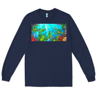 Navy lobster license plate Long Sleeve Tee - BarkalooDesign