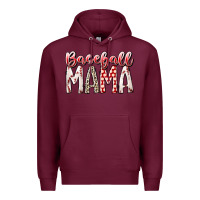 Burgundy baseball  mama Premium Hoodie - RacoonDesign