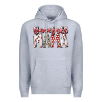 Heather Grey baseball  mama Premium Hoodie - RacoonDesign