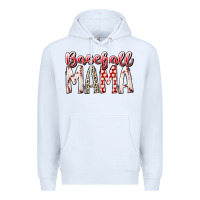 White baseball  mama Premium Hoodie - RacoonDesign