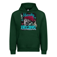 Foreset Green literally freezing skull Urban Hoodie - FaDigitalArtStudio