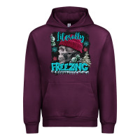 Mauve Wine literally freezing skull Urban Hoodie - FaDigitalArtStudio