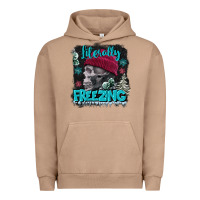 Pigment Burro literally freezing skull Urban Hoodie - FaDigitalArtStudio