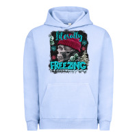Pigment Grape Ice literally freezing skull Urban Hoodie - FaDigitalArtStudio