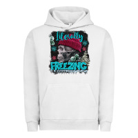 Pigment Lunar Rock literally freezing skull Urban Hoodie - FaDigitalArtStudio