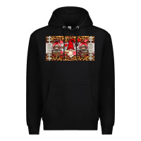 Black american football gnome license plate Premium Hoodie - HRA Design Shop