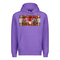 Purple american football gnome license plate Premium Hoodie - HRA Design Shop
