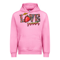 Fuchsia Pink love summer Urban Hoodie - CowhideDigitalArt