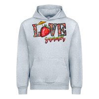 Heather Grey love summer Urban Hoodie - CowhideDigitalArt