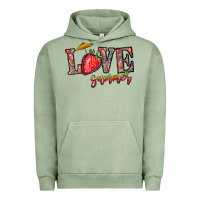 Pigment Oil Green love summer Urban Hoodie - CowhideDigitalArt