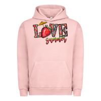 Pigment Salmon love summer Urban Hoodie - CowhideDigitalArt