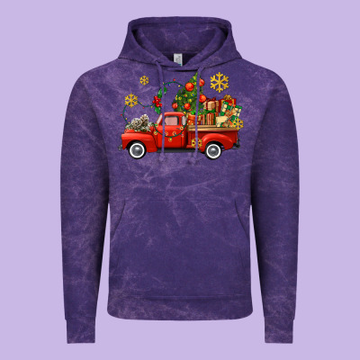 Christmas Truck Vintage Hoodie Designed By Adodesignshop