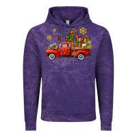 Cloud Purple Christmas truck Vintage Hoodie - AdoDesignShop