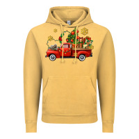 Vintage Mustard Christmas truck Vintage Hoodie - AdoDesignShop