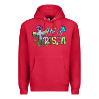 Cardinal Easter Day He is risen Premium Hoodie - OliviaCreatesArt