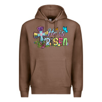Chestnut Easter Day He is risen Premium Hoodie - OliviaCreatesArt