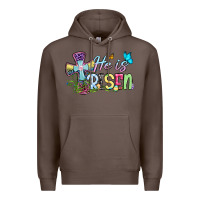 Coffee Easter Day He is risen Premium Hoodie - OliviaCreatesArt