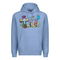 Colony Blue Easter Day He is risen Premium Hoodie - OliviaCreatesArt