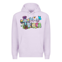 Lilac Easter Day He is risen Premium Hoodie - OliviaCreatesArt