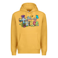 Mustard Easter Day He is risen Premium Hoodie - OliviaCreatesArt